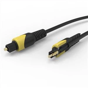 SPDIF デジタル Toslink 光ファイバー オーディオ ケーブル